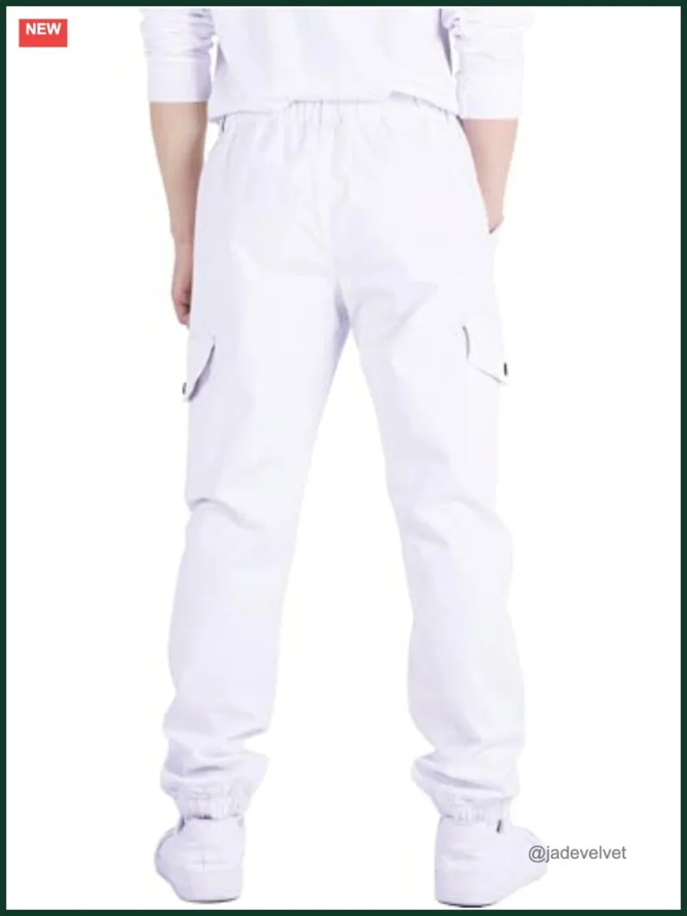 Boys Cargo Pants Stretch Elastic Waist School Kids Twill Joggers